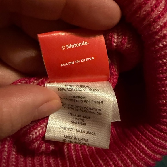 💜Super Mario PrincessPeach Beanie Size:OSFM - Picture 6 of 6